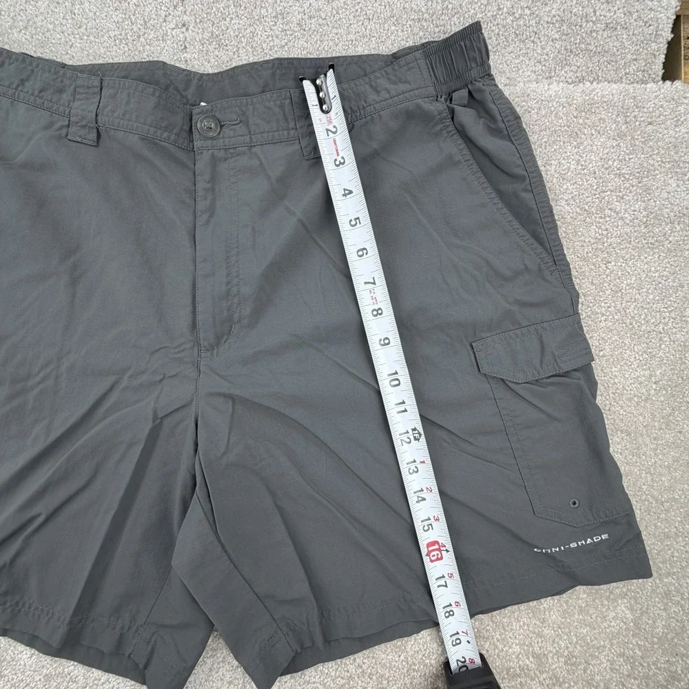 Columbia Shorts Mens 40 Gray PFG Cargo Hiking Lightweight Relaxed 8